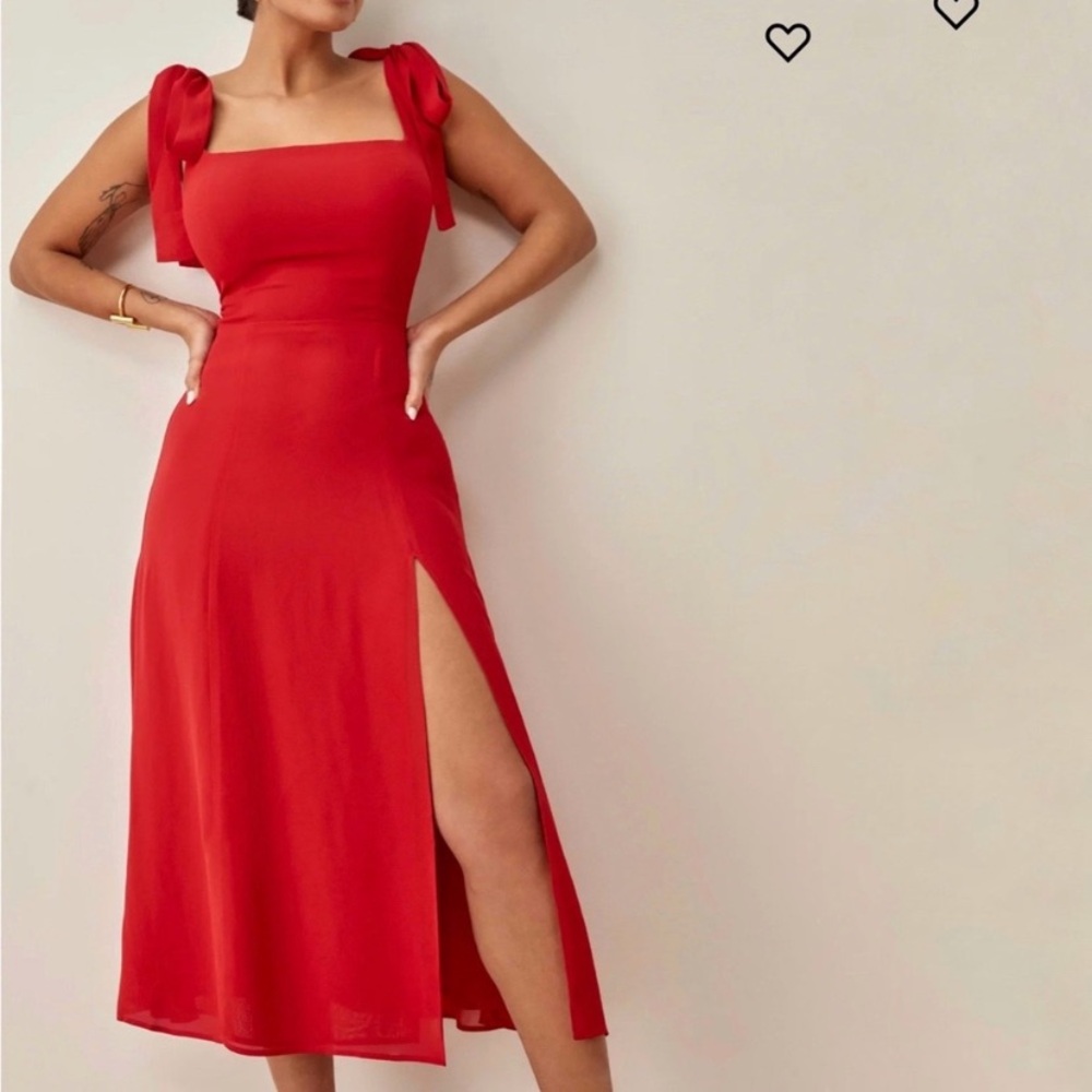 Reformation Twilight Red Dress